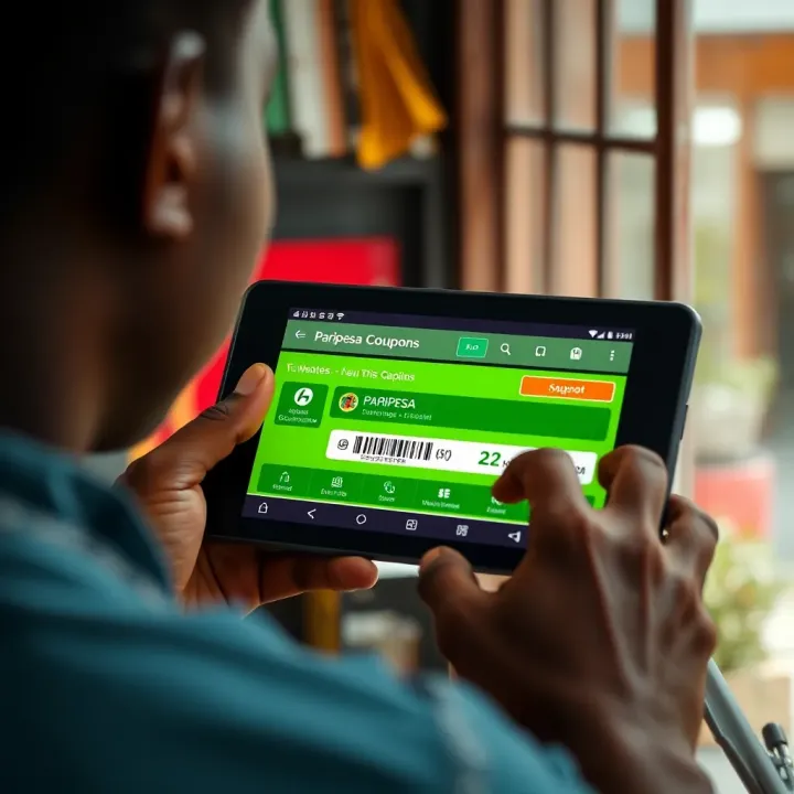 User interface showing Paripesa coupon codes available for betting promotions in Nigeria