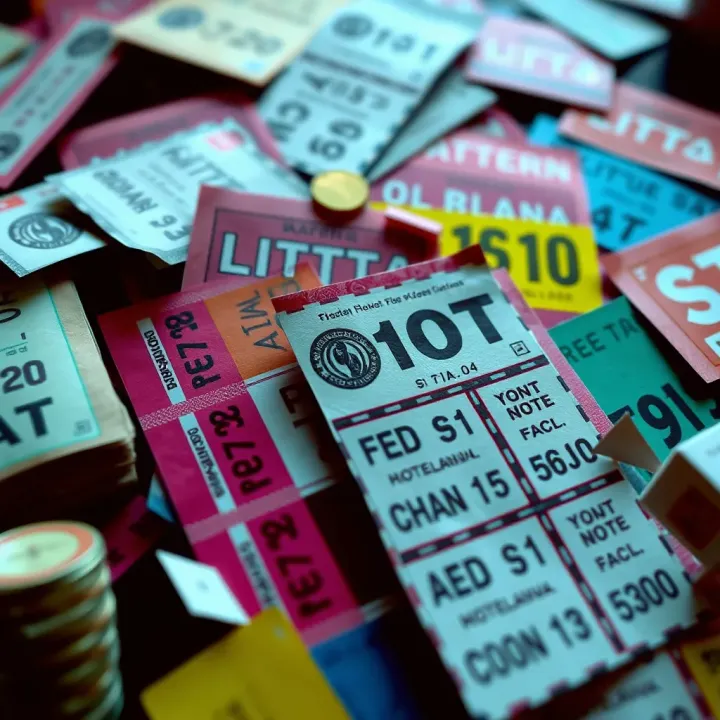 Colorful lottery tickets and betting slips representing grassroots gambling culture