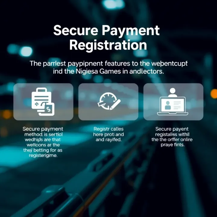 Secure Payment and Registration Features on Paripesa for Nigerian Players Graphic illustrating secure payment methods and registration steps within the Paripesa app tailored for Nigerian online betting participants