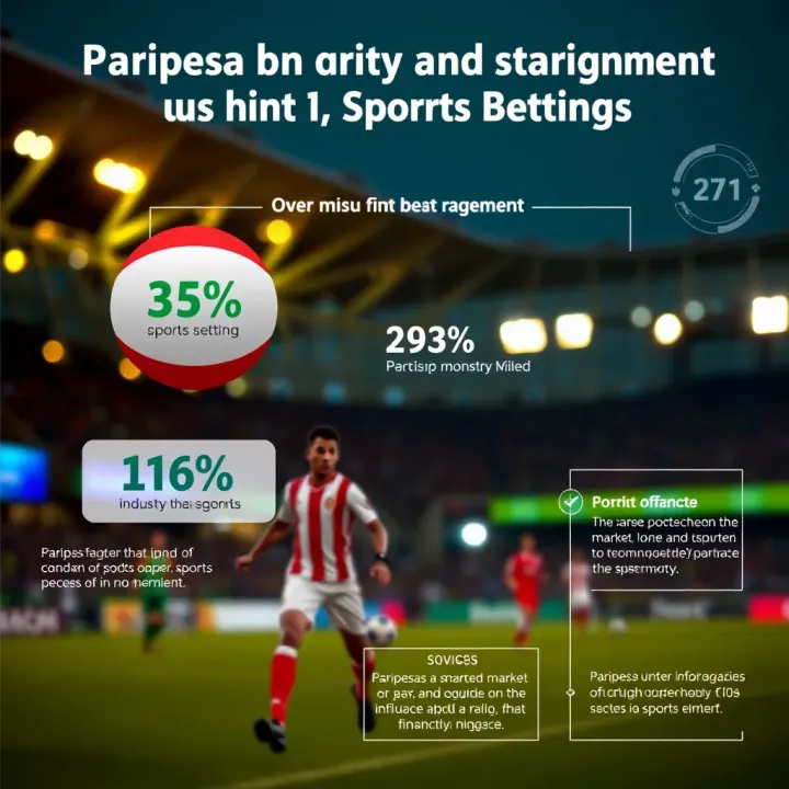 Graphic representation of Nigeria's sports betting market with Paripesa's position and industry influence