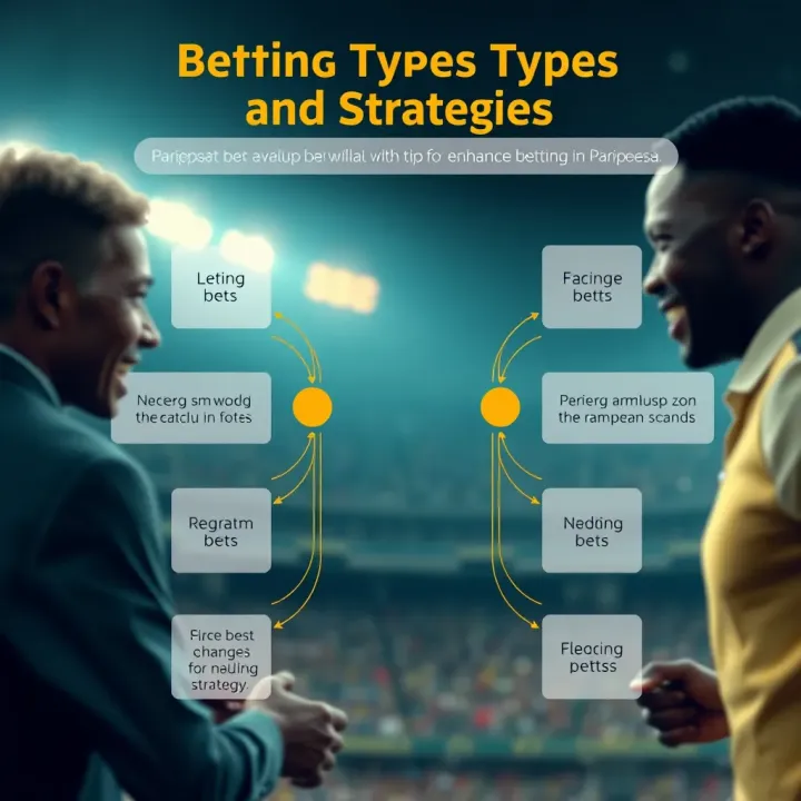 Overview of Betting Types and Strategies on Paripesa Graphic illustrating different types of bets available on Paripesa with tips to enhance betting strategies