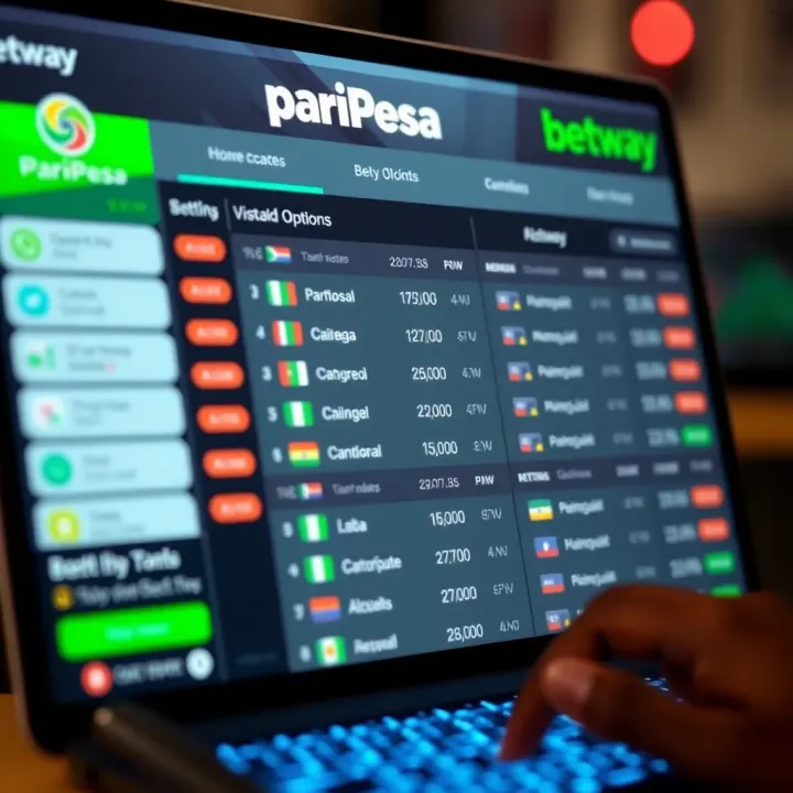Interface showing betting options and odds on a digital platform focusing on Nigerian market