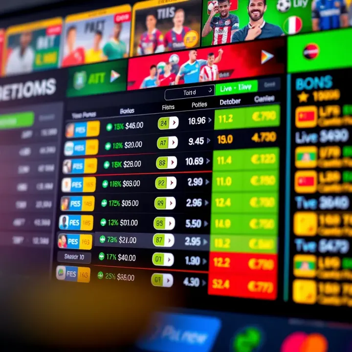 Exploring Paripesa Betting Options and Bonus Benefits Colorful digital sportsbook interface displaying various betting options and live odds