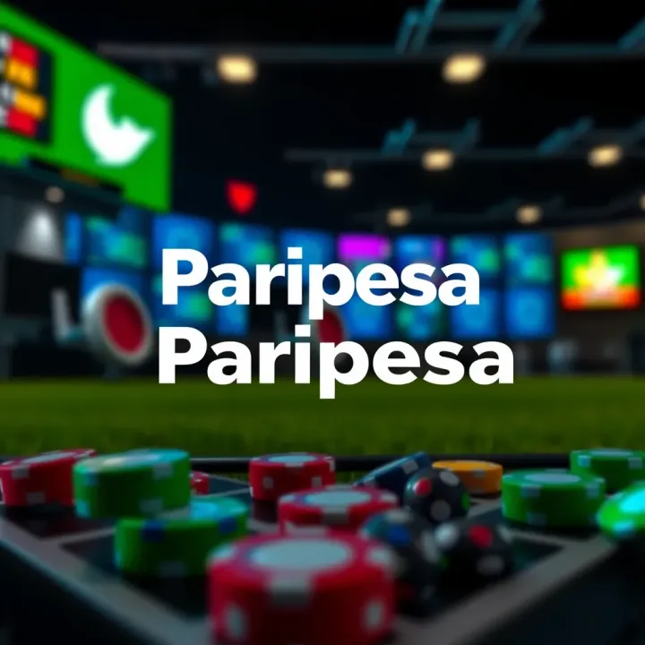 Paripesa Company logo with digital gaming icons representing betting and entertainment