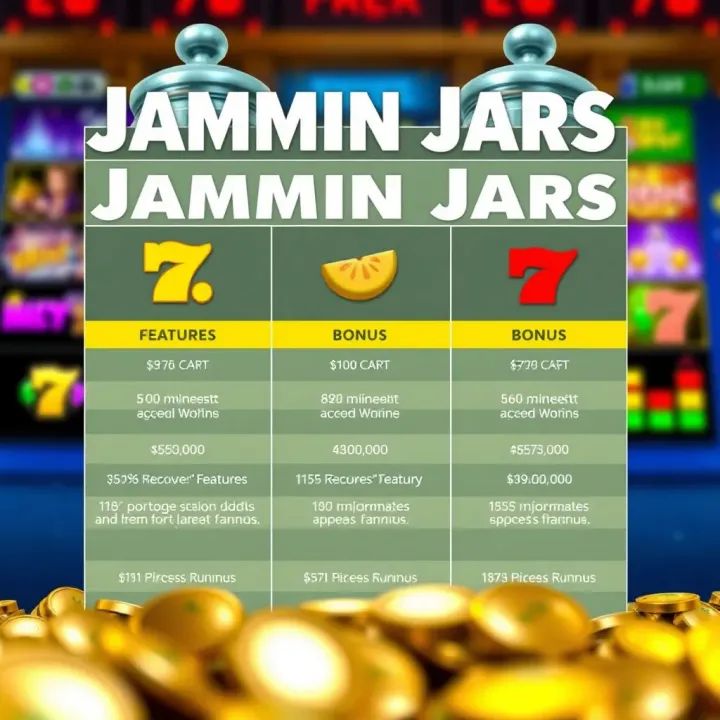 Comparison chart highlighting features and bonus rounds between Paripesa Jammin Jars and other Nigerian popular slot games