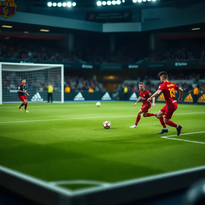 Innovative Tactical Strategies Shaping La Liga's Future Graphical representation of football tactics and player positions illustrating emerging strategic trends in La Liga