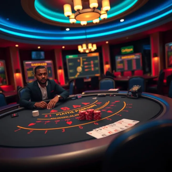 Paripesa Live Blackjack Table Interface for Nigerian Players Live blackjack table interface with dealer and betting options