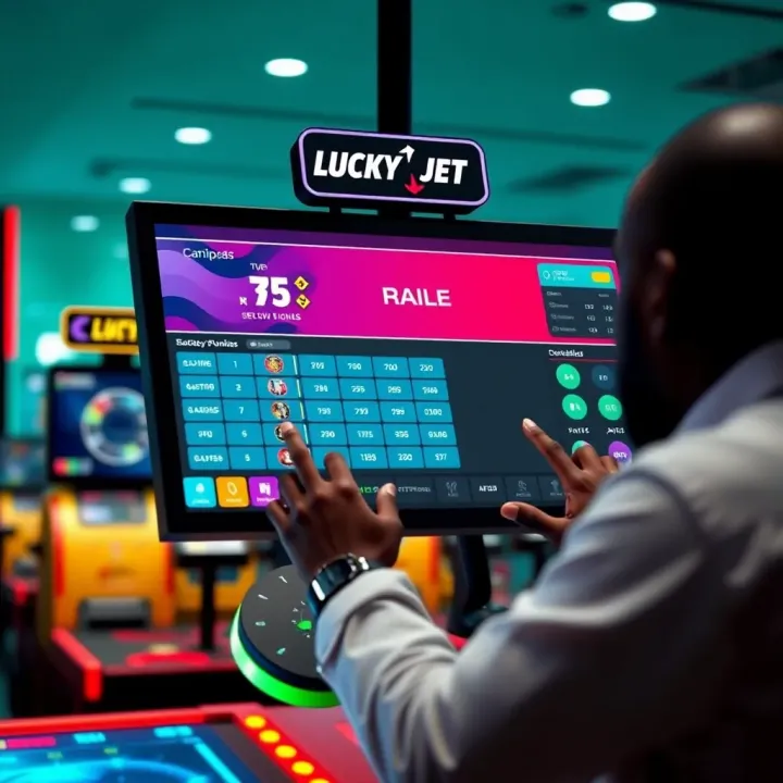Paripesa Lucky Jet Gameplay Interface Interface displaying Paripesa Lucky Jet online betting game with user interacting with the game dashboard