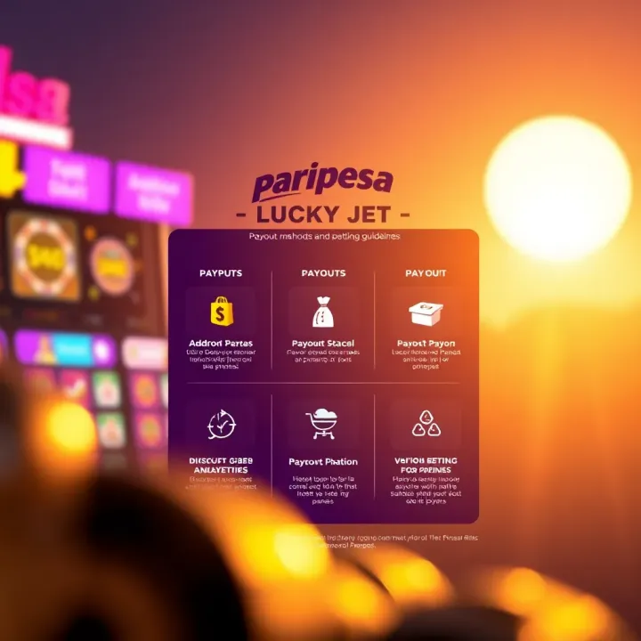 Graphic showing payout options and responsible betting tips for players on Paripesa platform
