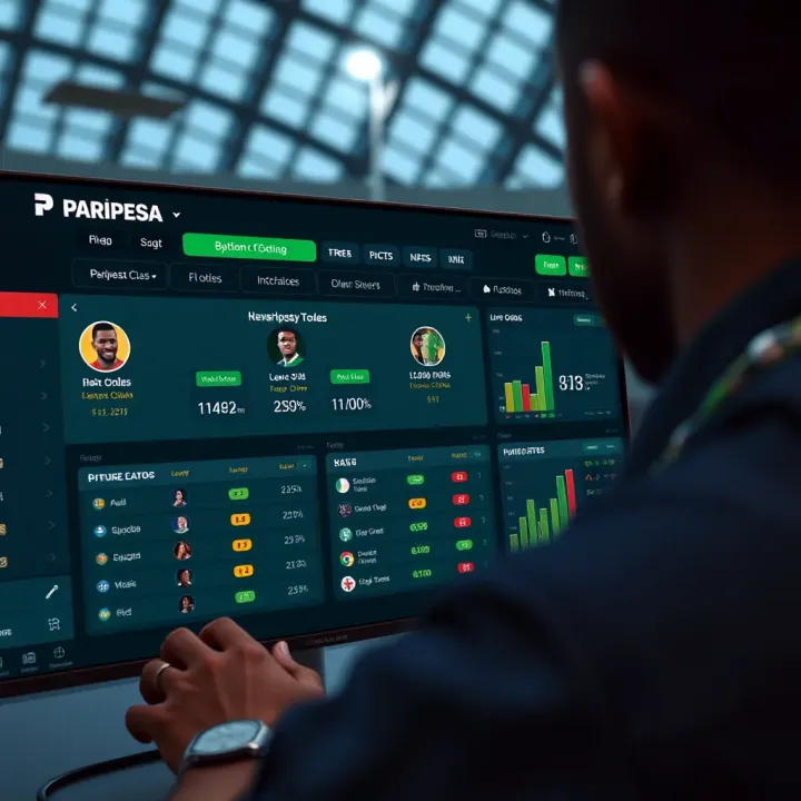 Exploring Betting Options on Paripesa for Nigerian Customers Dashboard displaying various betting options and live odds tailored for Nigerian users on Paripesa