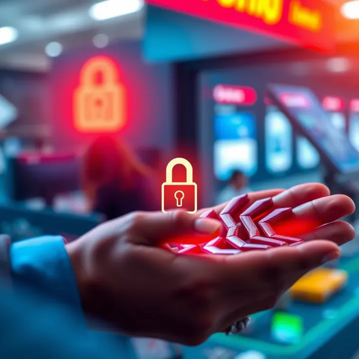 Graphic depicting secure digital transactions, currency exchange, and alternative payment options