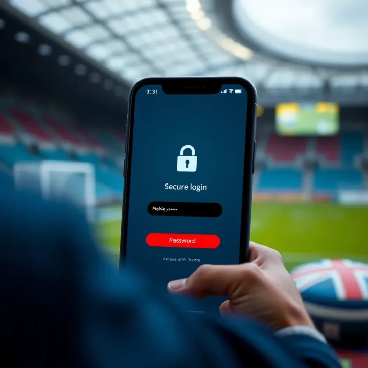 Secure Login Interface for Paripesa Account Access Secure login screen on a mobile device with password entry