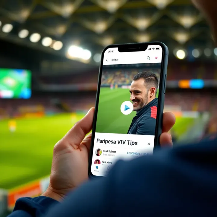 Telegram mobile app displaying Paripesa VIP betting tips on screen