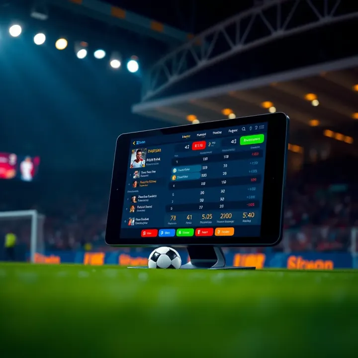 Paripesa Zoom platform showing live football scores and match details on a digital device