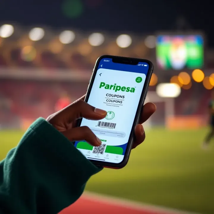 Secure redemption of Paripesa coupons on a mobile device illustrating betting benefits