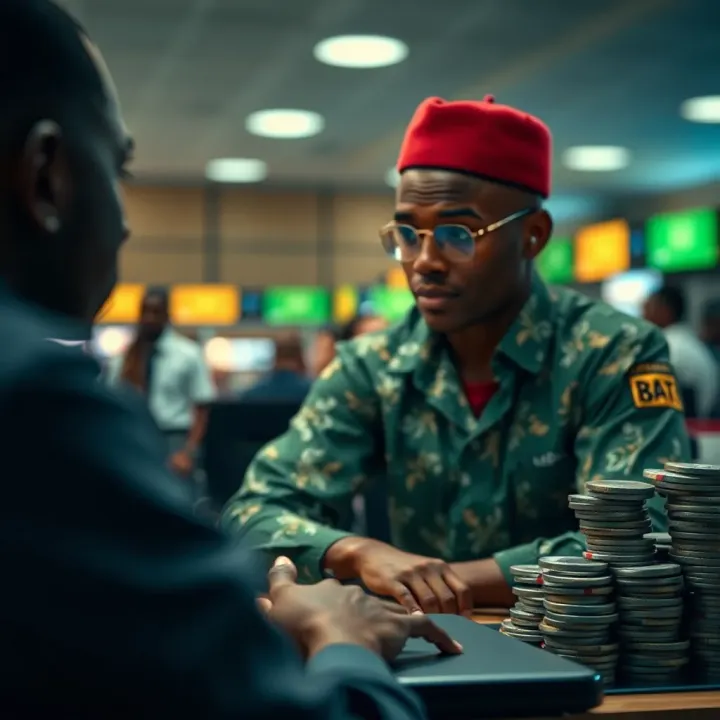 Ensuring Safe and Efficient Betting Transactions in Nigeria Illustration depicting secure online betting transactions in Nigeria