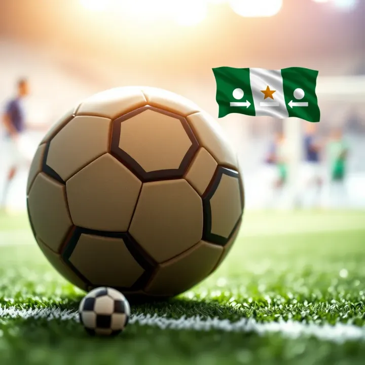 Responsible Online Sports Betting for Nigerian Football Fans Conceptual graphic illustrating responsible online sports betting with football icons and Nigerian flag elements