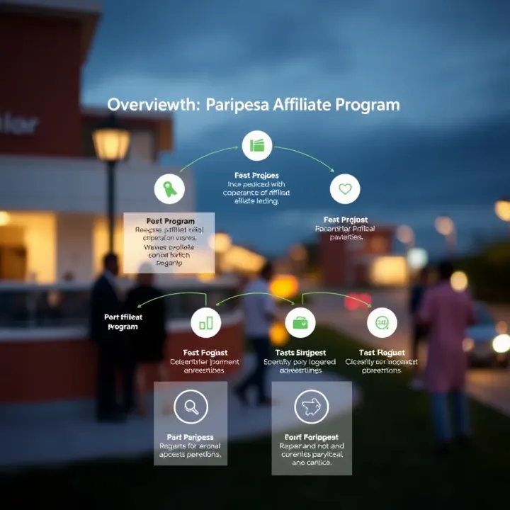 Diagram showing how the Paripesa affiliate program works for users in Nigeria