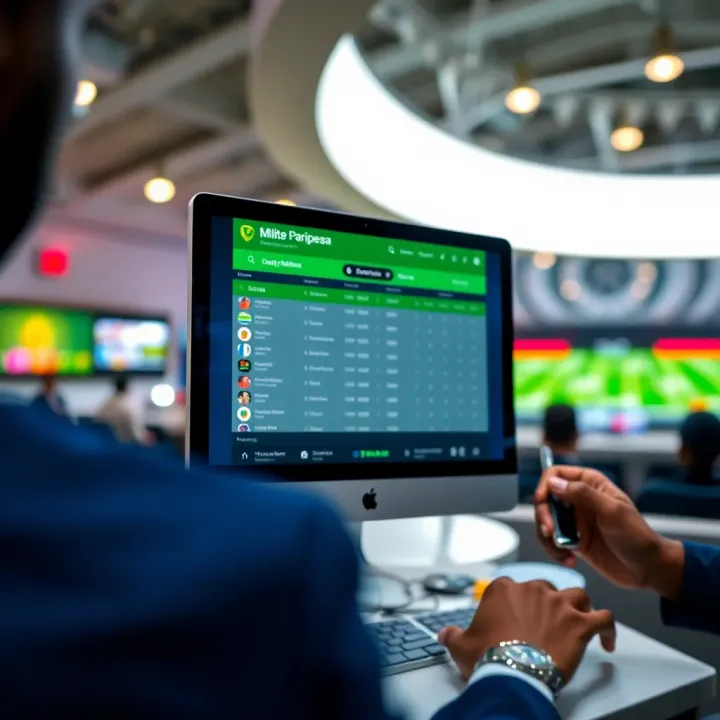 Mlite Paripesa Secure Betting Platform Interface Secure online sports and lottery betting platform interface