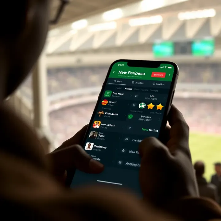 Digital interface displaying various betting options on a mobile device screen
