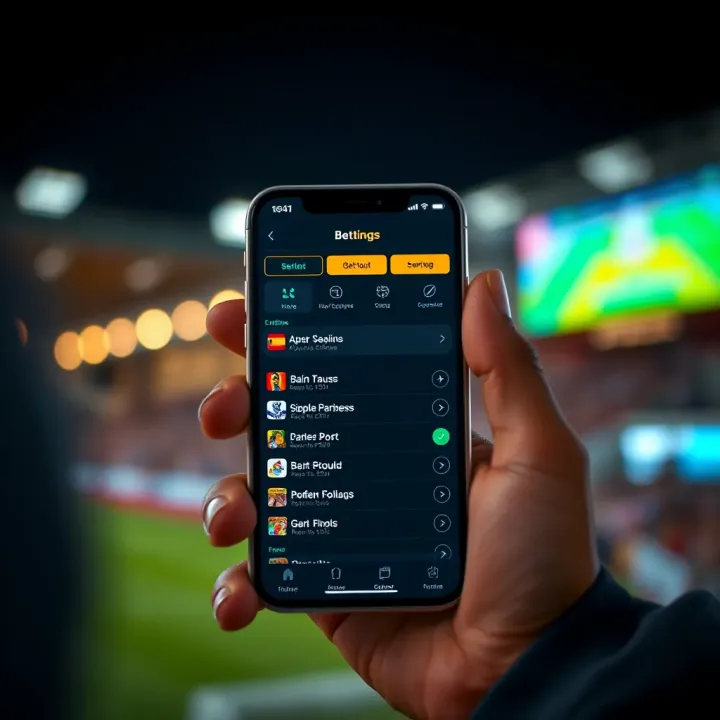 Mobile phone displaying Paripesa Old Mobile Lite interface with betting options