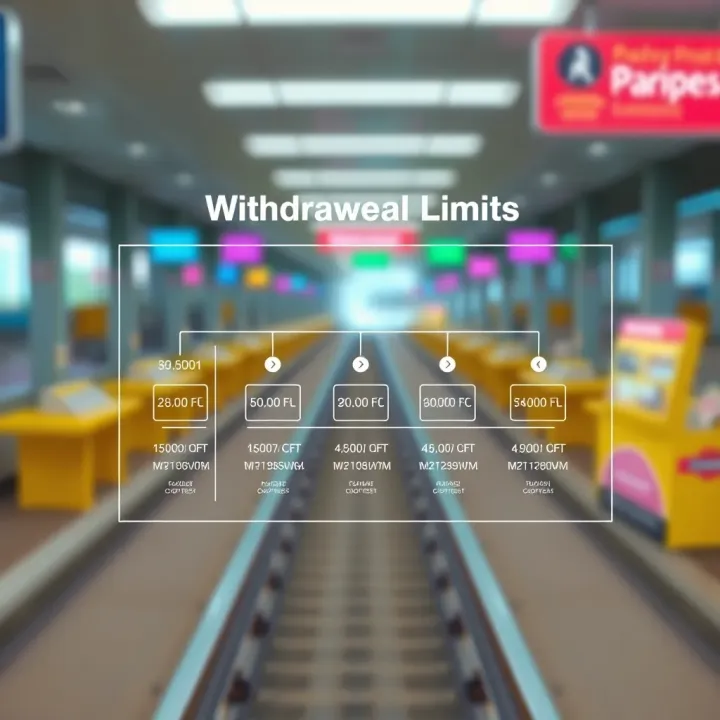 Diagram illustrating the structure of withdrawal limits on Paripesa Paga platform