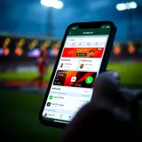 Mobile device displaying Paripesa Partner app interface with betting options and partnership dashboard