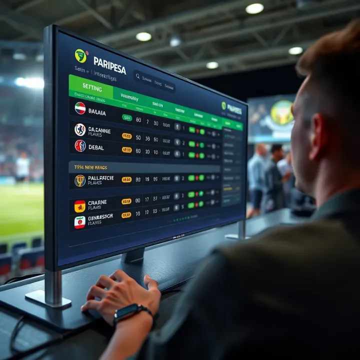 Digital sports betting interface showcasing odds and betting options for Serie A matches