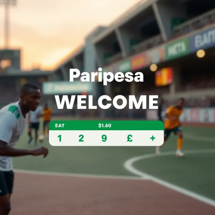 Graphic illustrating the Paripesa sports welcome offer details with Nigerian currency and betting icons