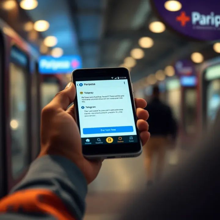 Accessing Paripesa Sure Booking Codes via Telegram Illustration showing a smartphone displaying a Telegram chat with Paripesa sure booking codes