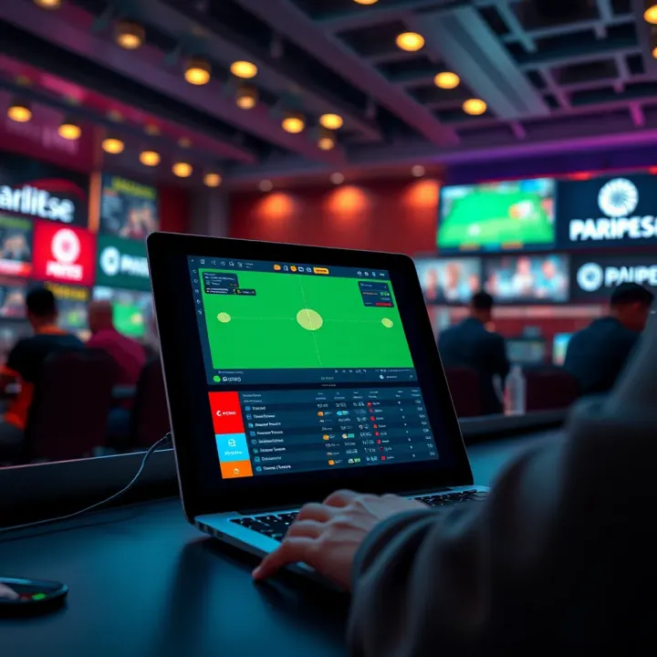 Smooth and Secure Online Betting on Paripesa Illustration showing a smooth online betting experience on a digital platform with secure connections