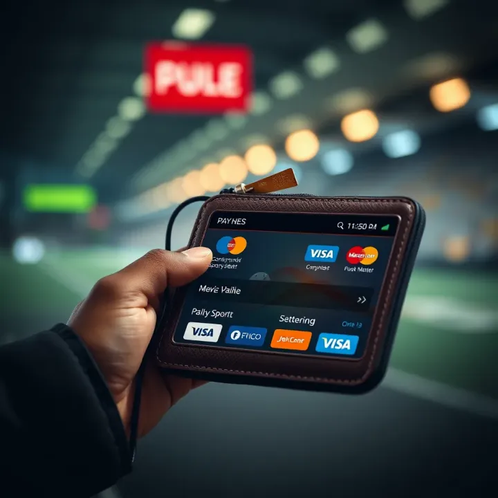 Digital wallet showing secure payment options for online sports betting in Nigeria