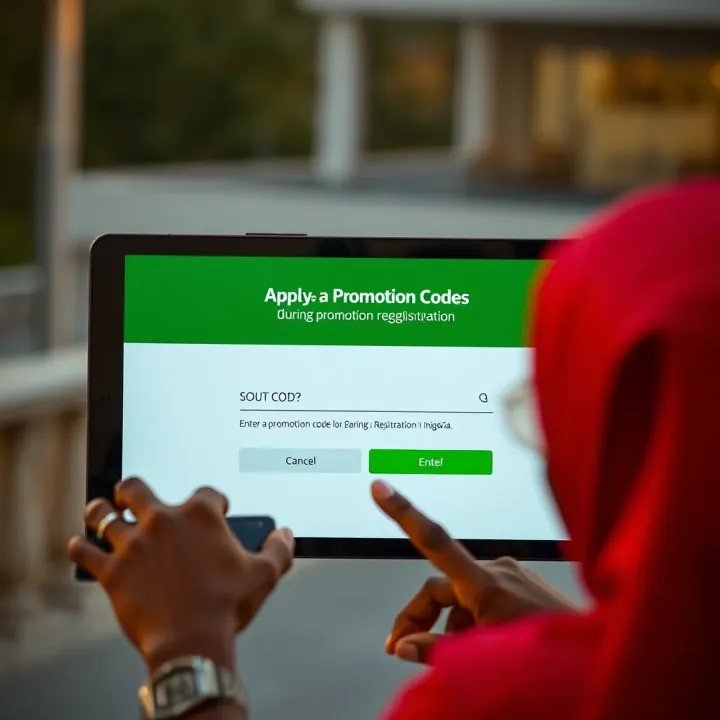 Applying Promotion Codes During Paripesa Registration Screenshot showing how to enter a promotion code during Paripesa registration in Nigeria
